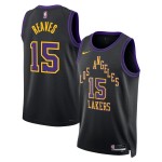 Maillot NBA Los Angeles Lakers Austin Reaves Nike 2025-26 City Edition Noir Swingman - Homme